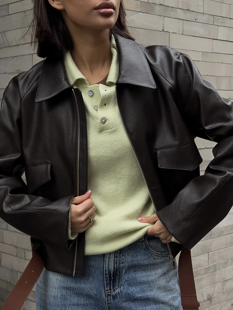 Куртка из экокожи