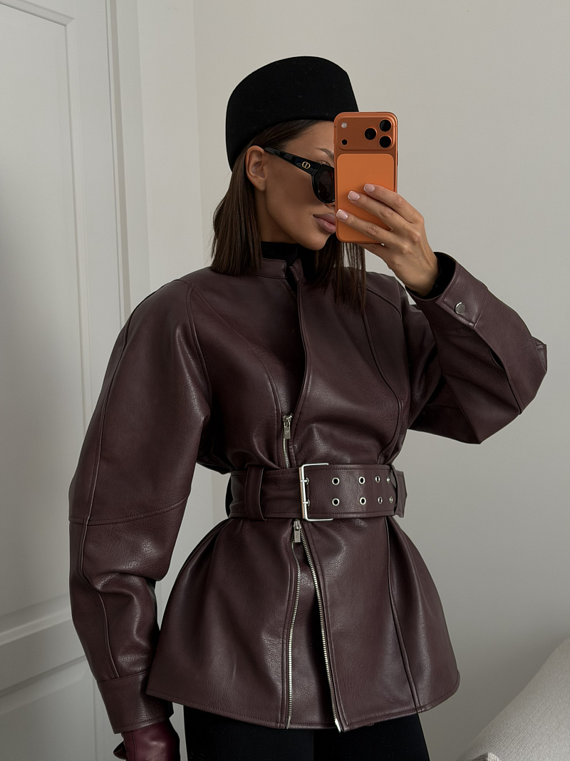 Куртка из премиум эко-кожи