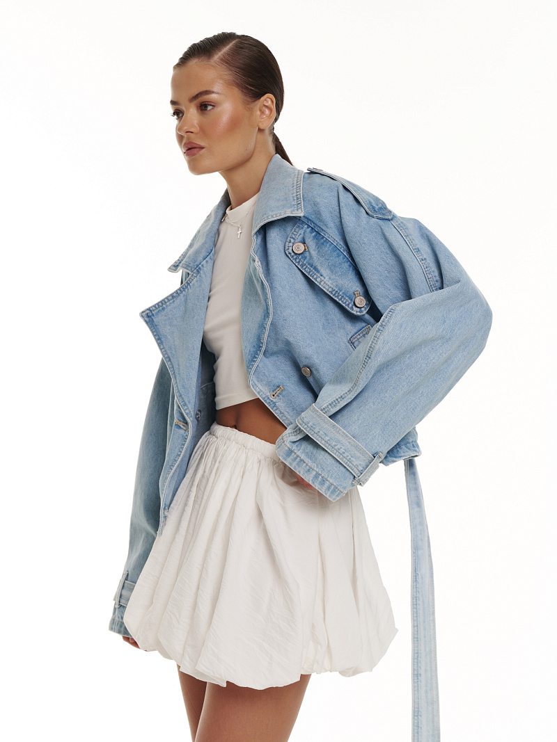 Юбка-баллон длины мини