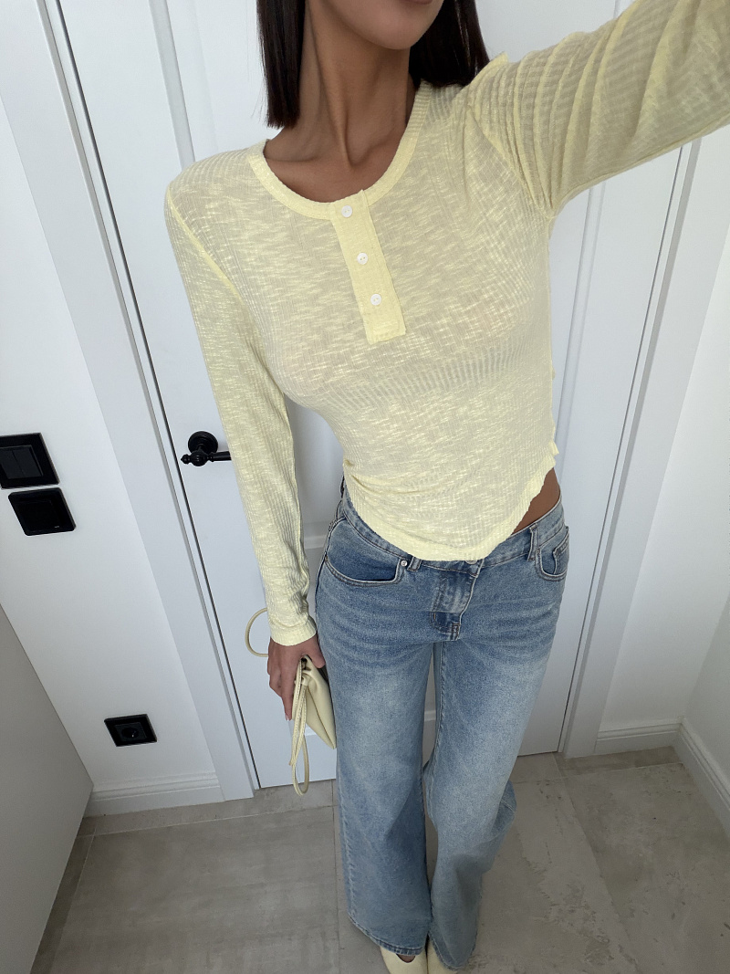 Лонгслив из памука и модала