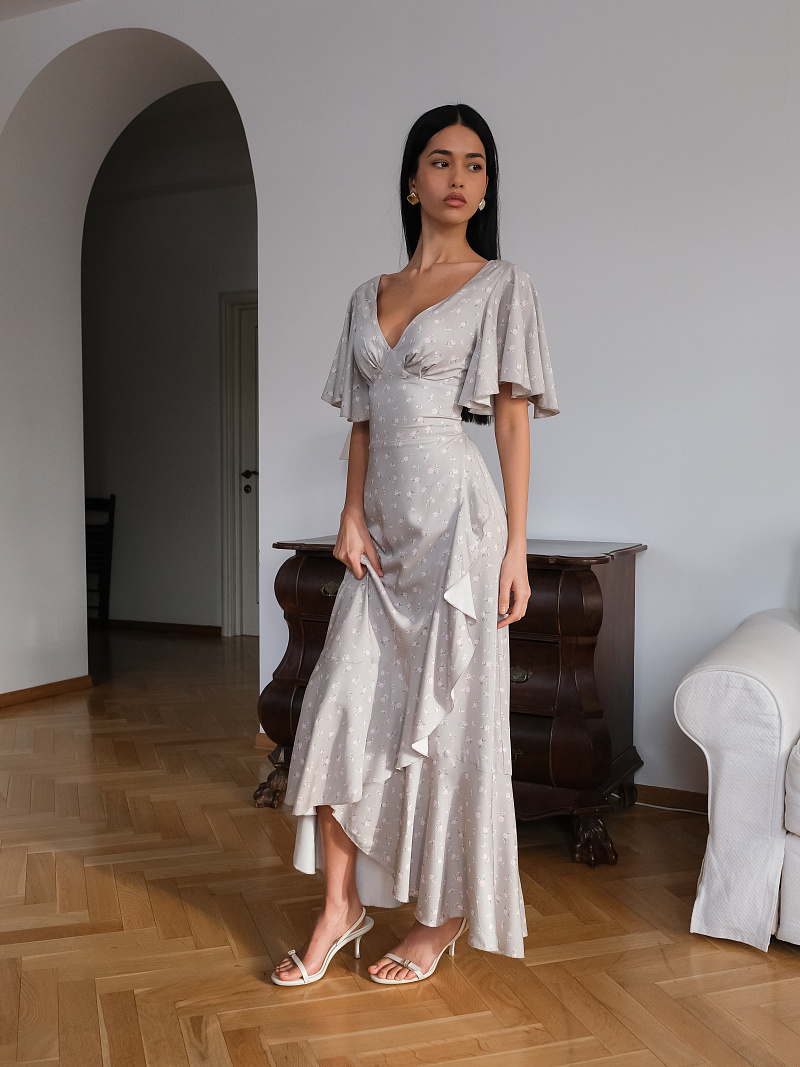 Платье из 100% вискозы