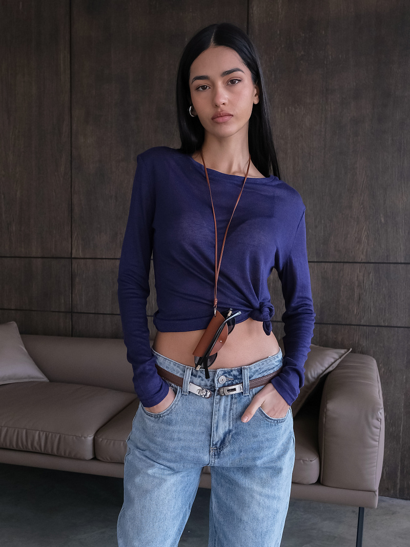 Лонгслив из вискозы