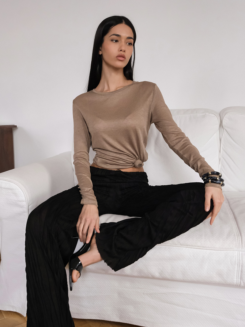 Лонгслив из вискозы